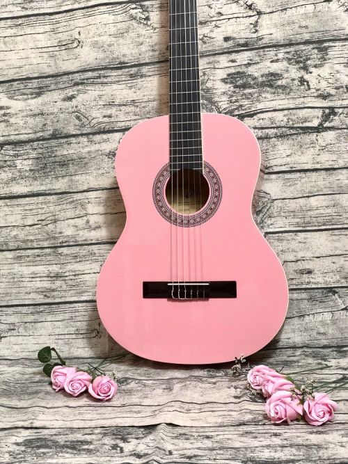 Guitar Classic EKO CS10 màu hồng