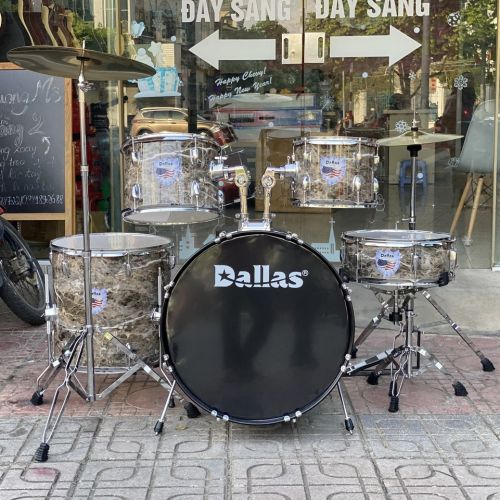 Bộ trống jazz Dallas DL221 màu giả đá
