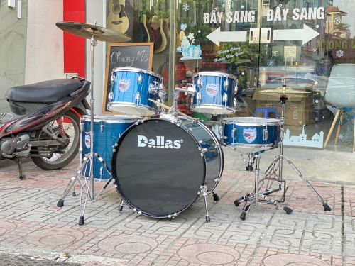 Bộ trống jazz Dallas DL221 xanh sọc