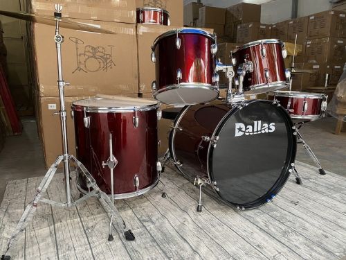 Bộ trống jazz Dallas DL221 màu đỏ đậm