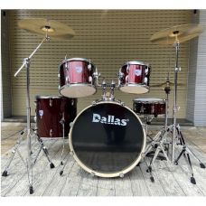 Bộ trống jazz Dallas DL-J10 cao cấp màu đỏ
