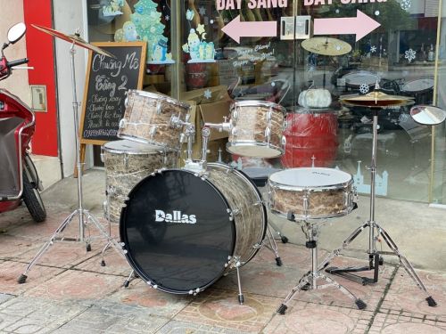 Bộ trống jazz Dallas DL221 màu giả đá