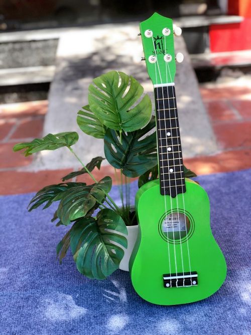 Đàn ukulele soprano màu bằng gỗ