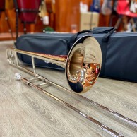 Kèn Trombone Phím Kéo Màu Trắng Hãng Saiger STB-300