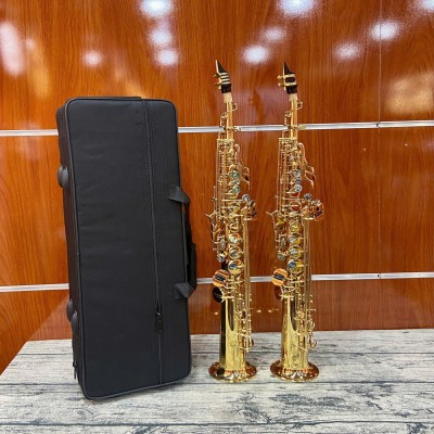 Kèn Soprano saxophone thẳng Laiiman LM-100S màu vàng
