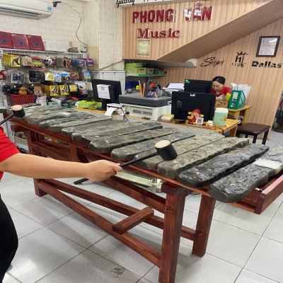 Bộ Đàn Đá 16 Thanh Chân Gỗ Gấp Gọn