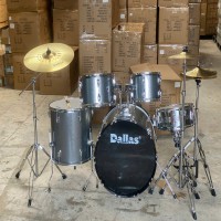 Bộ trống jazz Dallas DL222 màu bạc nhũ