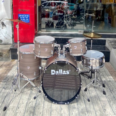 Bộ trống jazz Dallas DL221 màu vân gỗ chính hãng
