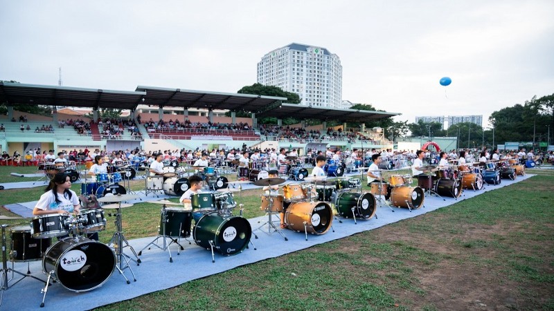 Xác lập Kỷ lục Guinness Việt Nam biểu diễn trống Jazz 